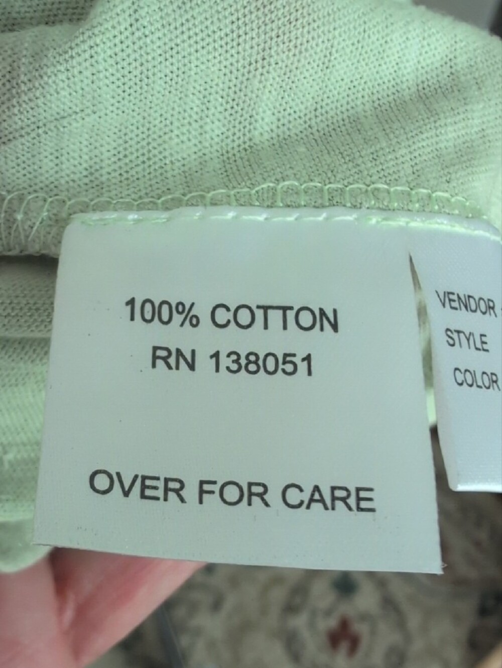 Nord River Mint Green V-Neck Long Sleeve Top - Picture 9 of 10